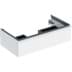 Bild von GEBERIT iCon Unterschrank für Waschtisch, mit einer Schublade #502.311.01.3 - Korpus und Front: weiß / lackiert matt Griff: weiß / pulverbeschichtet matt