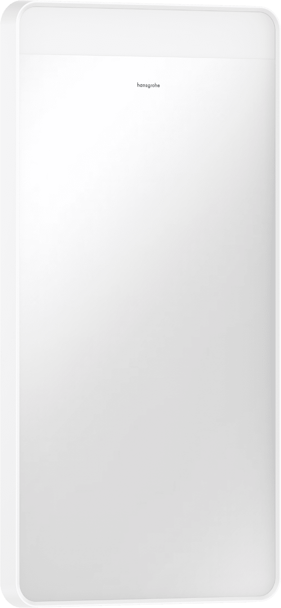 Зображення з  HANSGROHE Xarita Lite Q Mirror with horizontal LED lights 360/30 wall switch #54955700 - Matt White