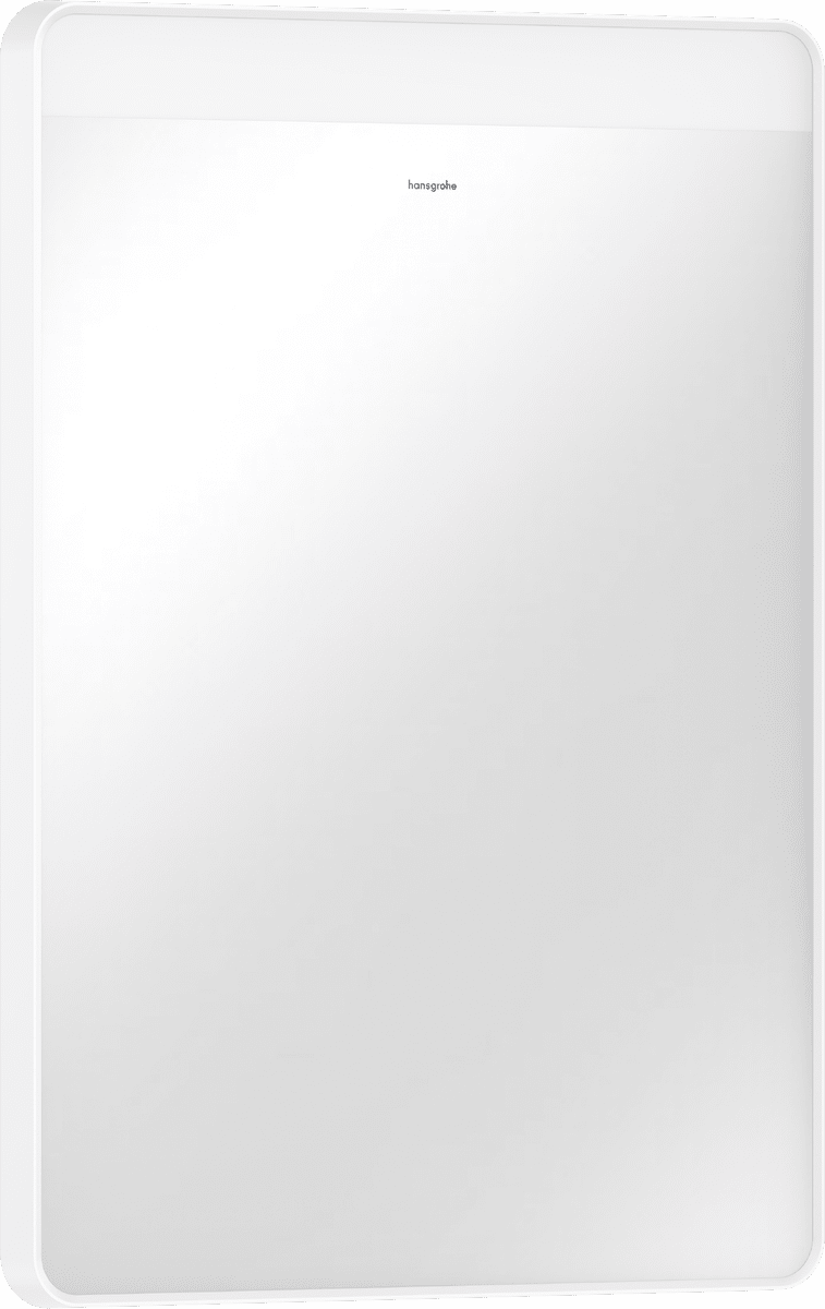 Зображення з  HANSGROHE Xarita Lite Q Mirror with horizontal LED lights 500/30 wall switch #54956700 - Matt White