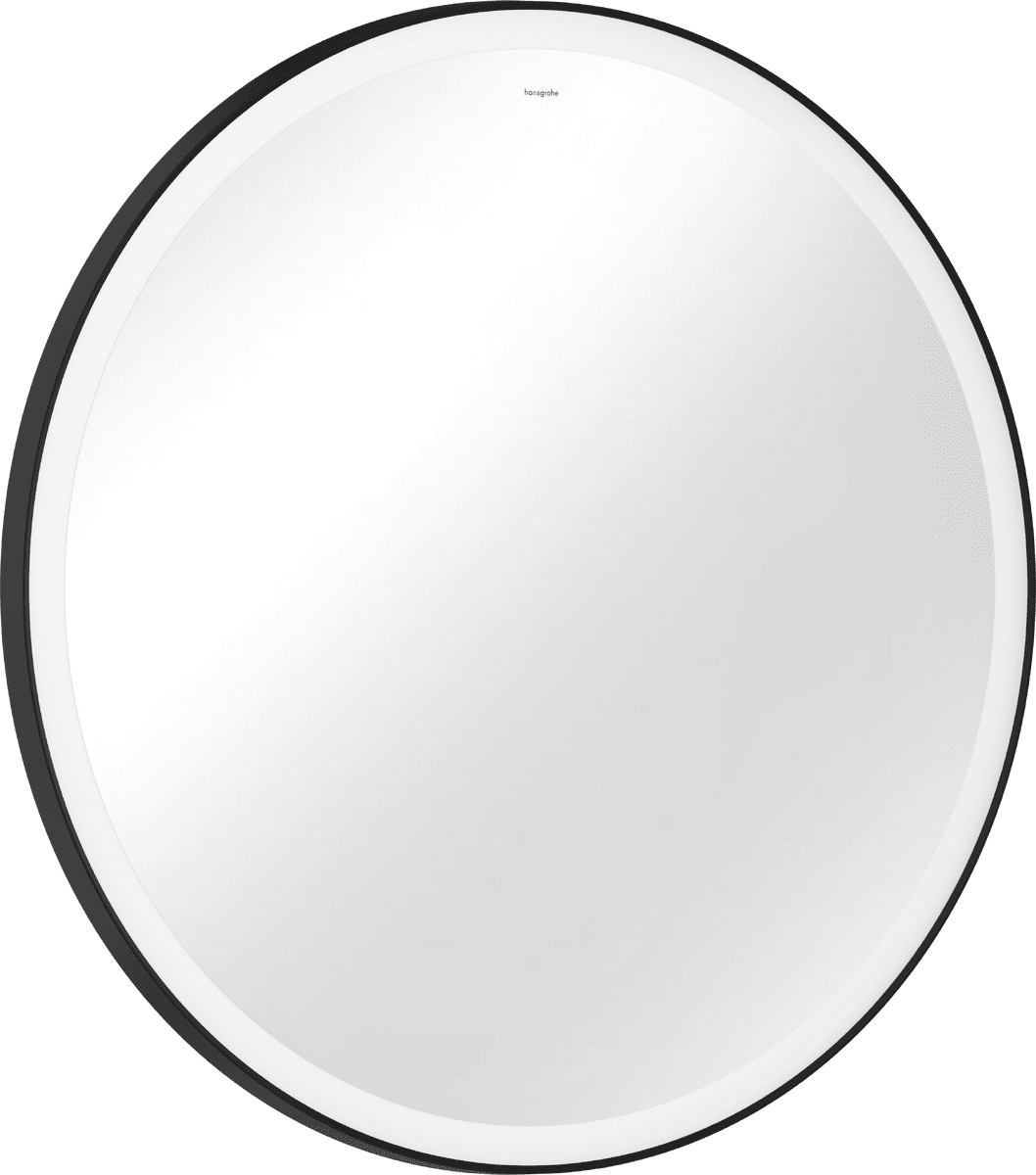 Зображення з  HANSGROHE Xarita Lite S Mirror with circular LED lights 900/30 wall switch #54967670 - Matt Black