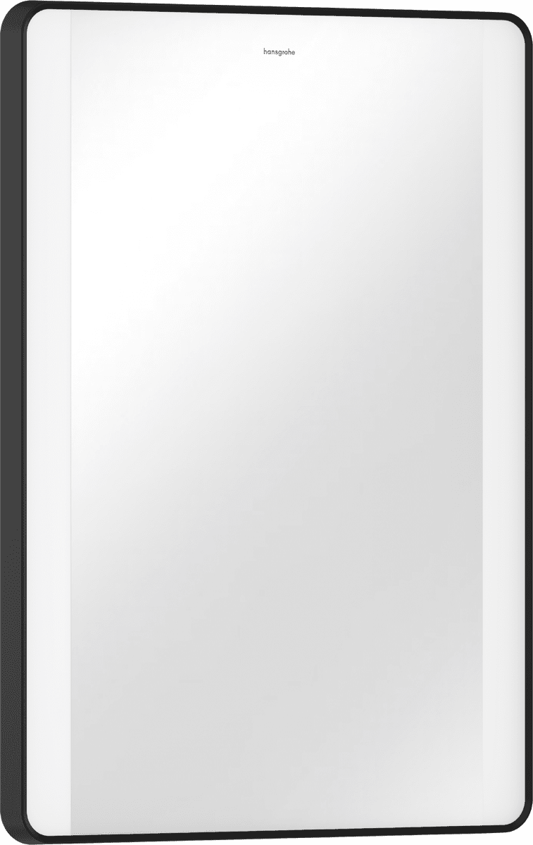 HANSGROHE Xarita Lite Q Mirror with lateral LED lights 500/30 wall switch #54961670 - Matt Black resmi