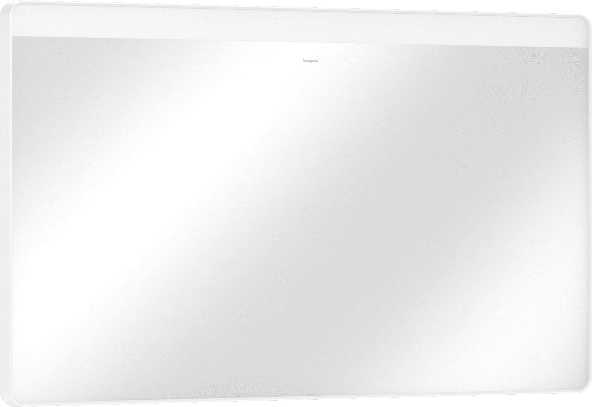 Picture of HANSGROHE Xarita Lite Q Mirror with horizontal LED lights 1200/30 wall switch #54960700 - Matt White