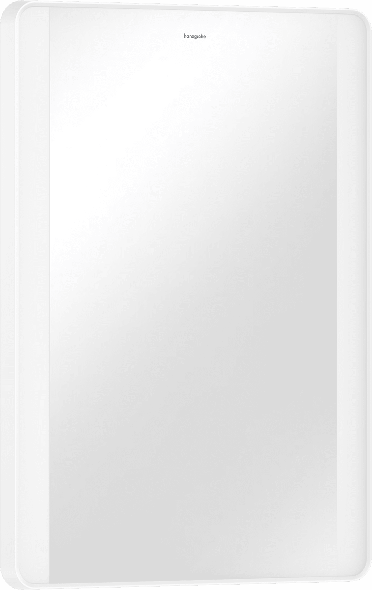 Зображення з  HANSGROHE Xarita Lite Q Mirror with lateral LED lights 500/30 wall switch #54961700 - Matt White