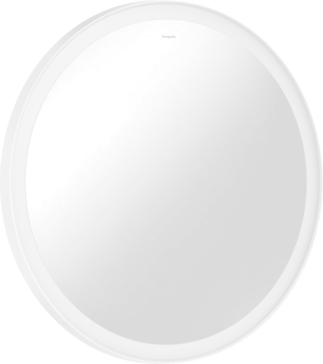 Bild von HANSGROHE Xarita Lite S Spiegel mit runder LED-Beleuchtung 700/30 Wandschalter #54966700 - Mattweiß