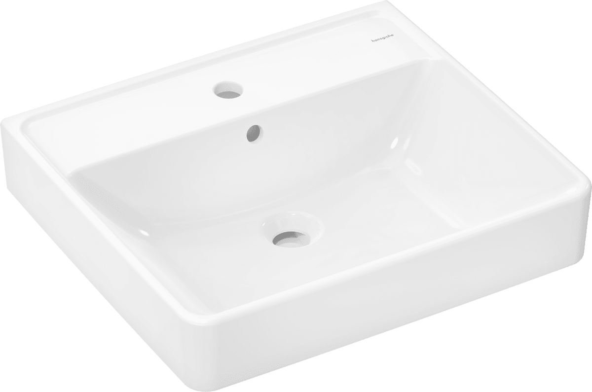 Picture of HANSGROHE Xanuia Q Countertop basin ground 550/480 with tap hole and overflow #60238450 - White