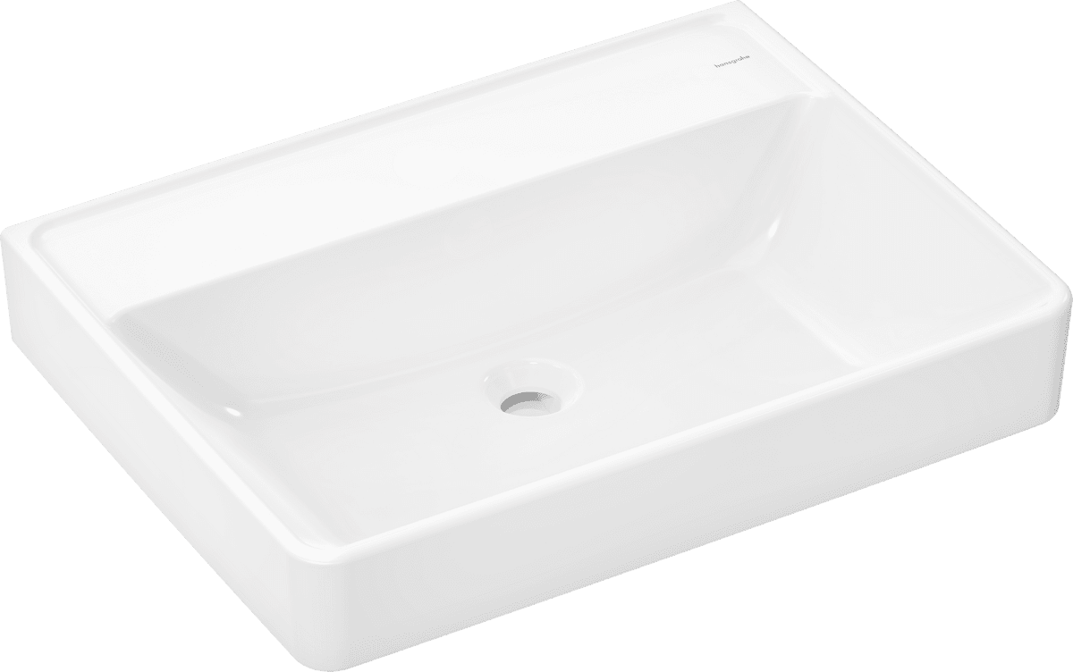 HANSGROHE Xanuia Q Wash basin 650/480 without tap hole and overflow #60247450 - White resmi