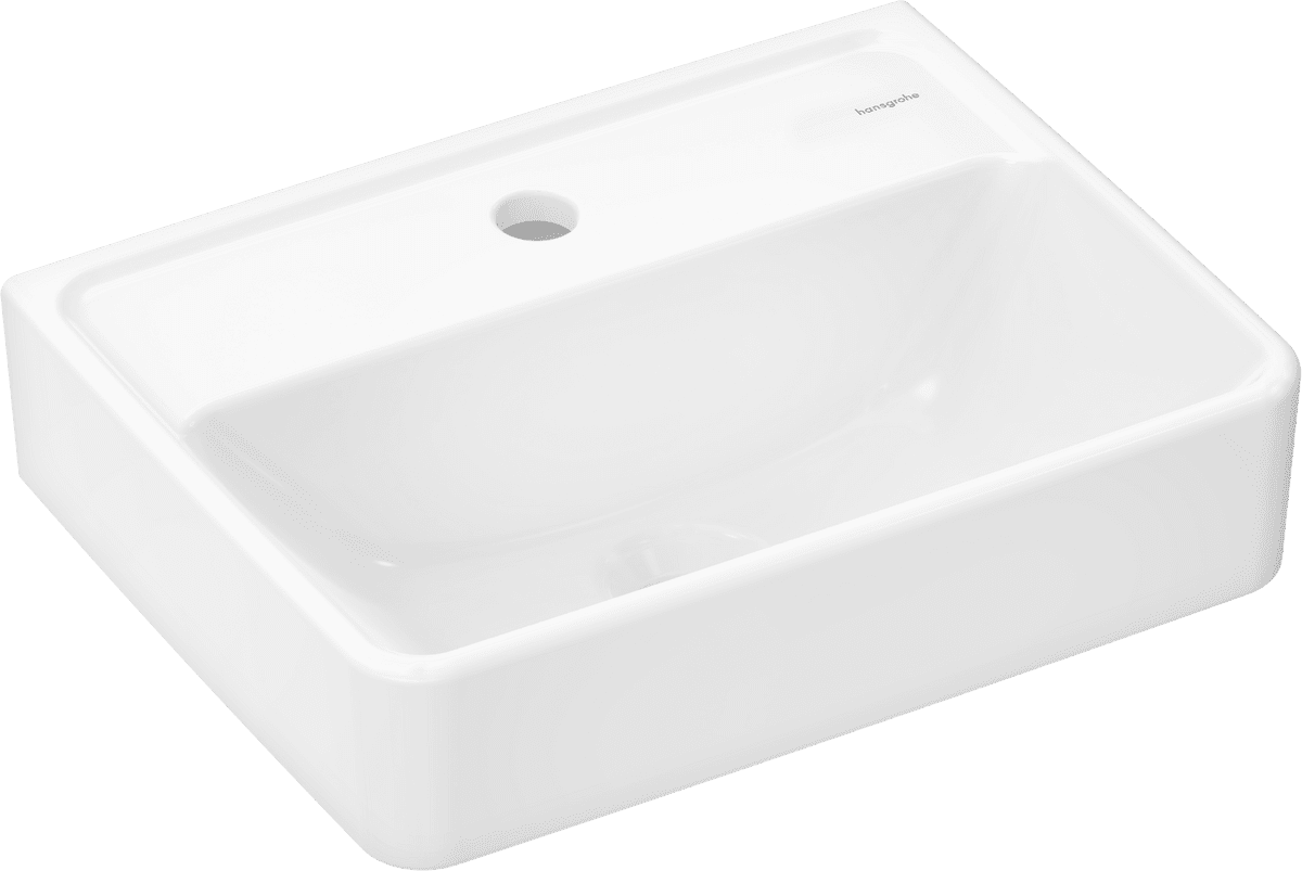 Bild von HANSGROHE Xanuia Q Handwaschbecken 450/340 mit Hahnloch ohne Überlauf #60230450 - Weiß