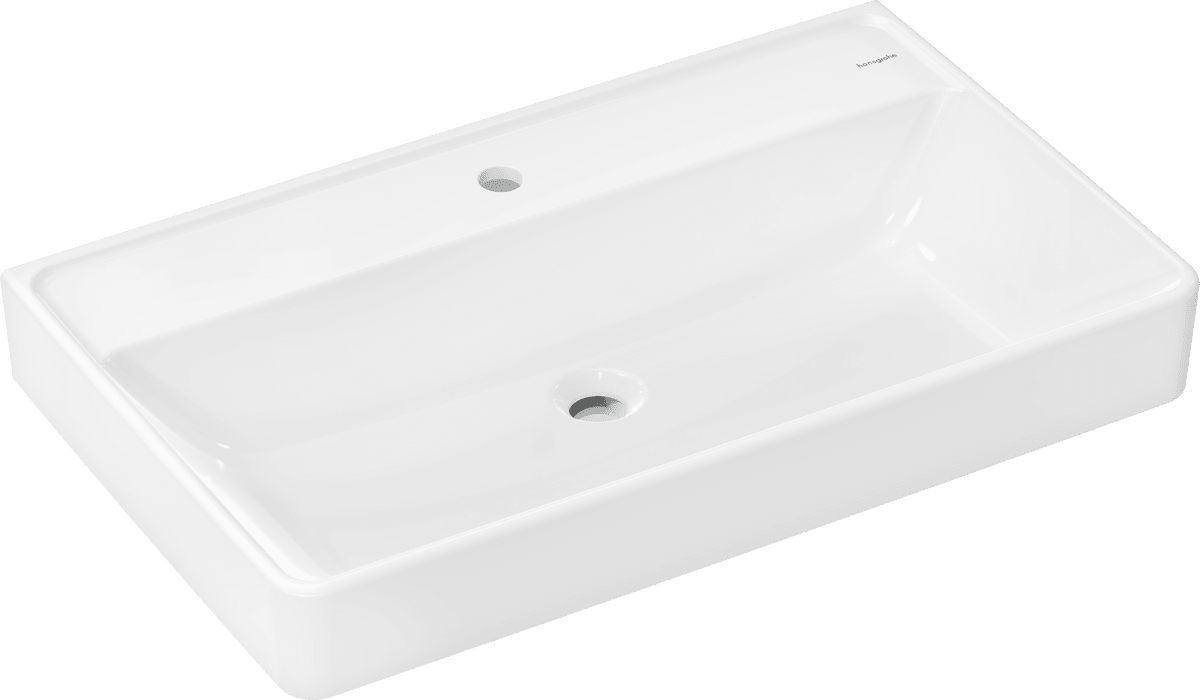HANSGROHE Xanuia Q Wash basin 800/480 with tap hole without overflow #60227450 - White resmi