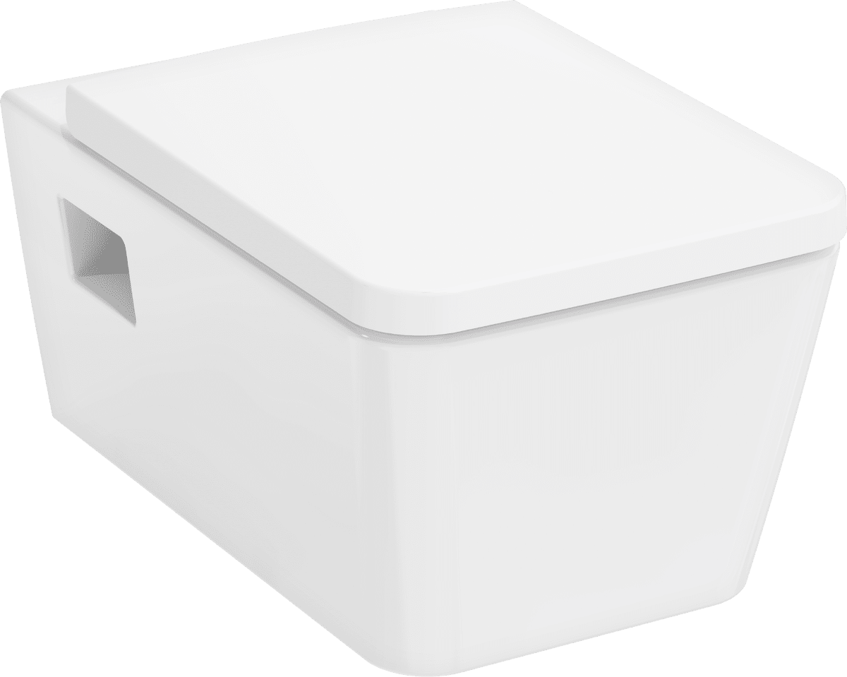 εικόνα του HANSGROHE EluPura Original Q Wall hung WC Set 540 AquaChannel Flush with WC seat and cover with SoftClose and QuickRelease #60289450 - White