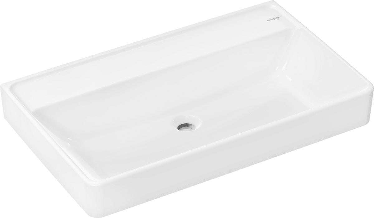 HANSGROHE Xanuia Q Wash basin 800/480 without tap hole and overflow #60228450 - White resmi