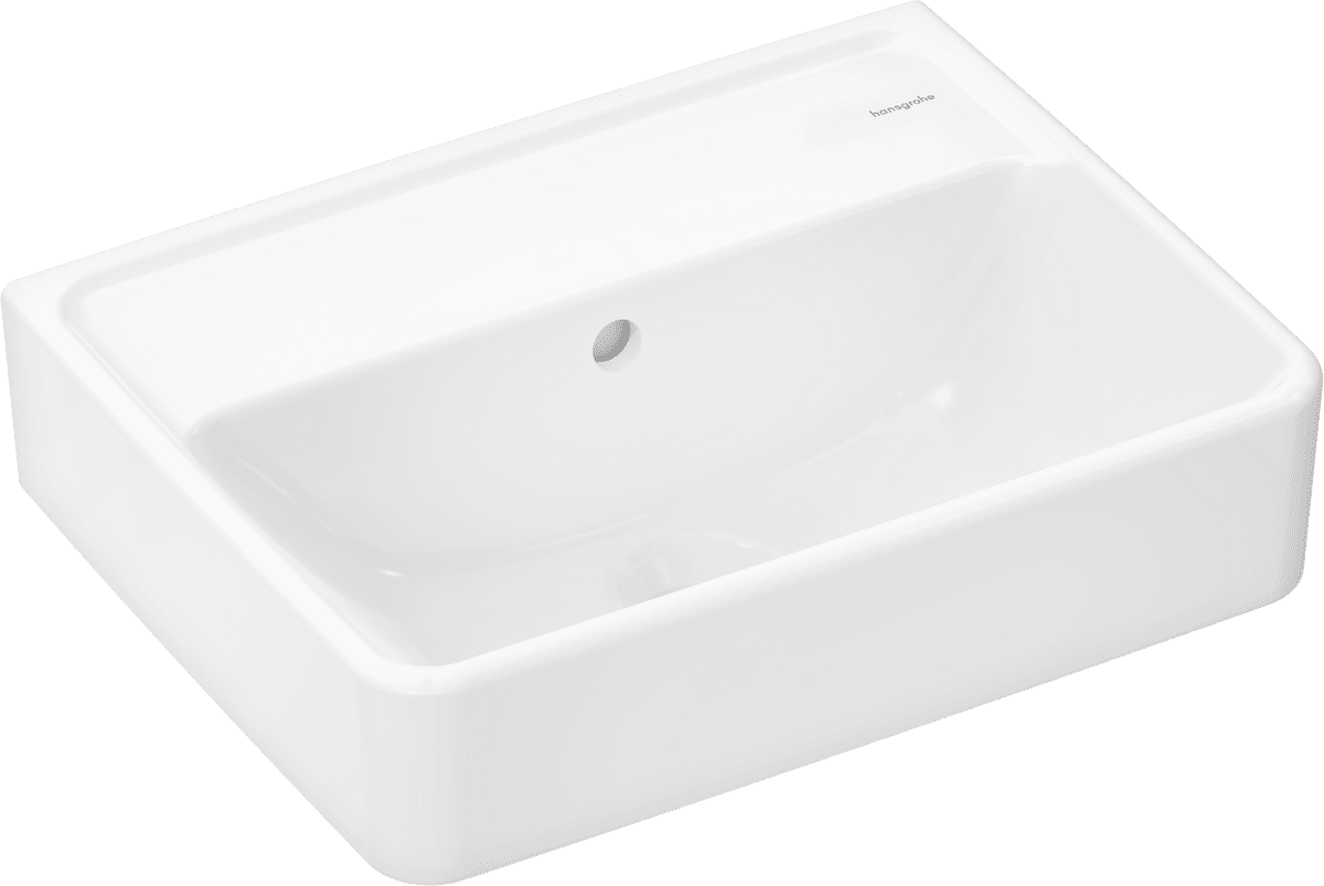 HANSGROHE Xanuia Q Handrinse basin 450/340 without tap hole with overflow #60229450 - White resmi