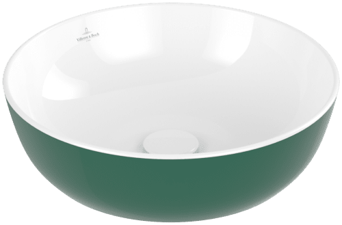 VILLEROY BOCH Artis Surface-mounted washbasin, 430 x 430 x 130 mm, Forest, without overflow #417943BCS7 resmi