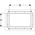 Bild von 111.594.00.1 Geberit Duofix element for niche storage box, tile-bearing