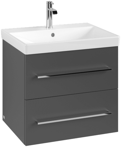 Picture of VILLEROY BOCH Avento Vanity unit, 2 pull-out compartments, 576 x 514 x 484 mm, Graphite #A88900VR