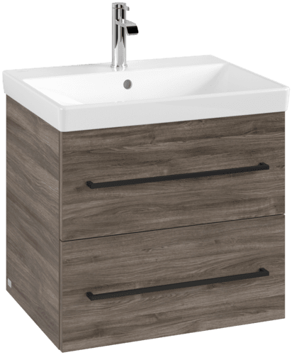 Picture of VILLEROY BOCH Avento Vanity unit, 2 pull-out compartments, 576 x 514 x 484 mm, Stone Oak #A88910RK
