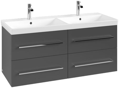 Obrázek VILLEROY BOCH Avento toaletní skříňka, 4 výsuvy, 1180 x 514 x 484 mm, grafitová barva #A89300VR