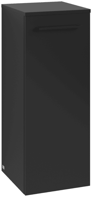 Picture of VILLEROY BOCH Avento Side cabinet, 1 door, 347 x 888 x 405 mm, Volcano Black #A89511VL