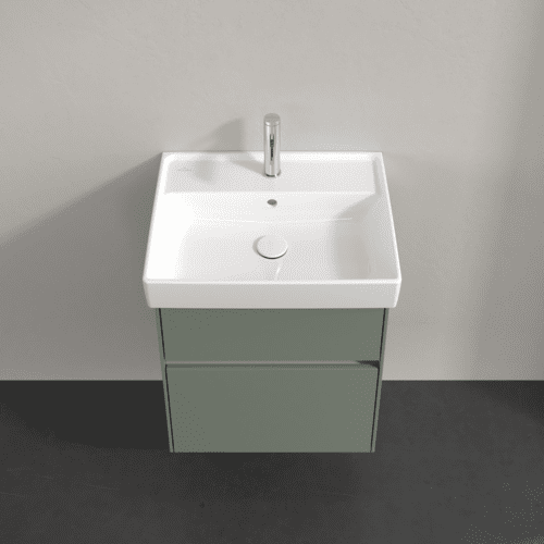 Bild von VILLEROY BOCH Collaro Waschbeckenunterschrank, mit Beleuchtung, 2 Auszüge, 510 x 546 x 414 mm, Soft Green #C007B0AF
