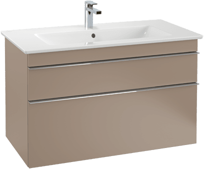 VILLEROY BOCH Venticello Vanity unit, 2 pull-out compartments, 753 x 590 x 502 mm, Taupe / Taupe #A92501VM resmi