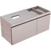 Bild von 500.565.JJ.1 Geberit Citterio cabinet for lay-on washbasin, with two drawers and shelf surface