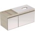 Bild von 500.565.JJ.1 Geberit Citterio cabinet for lay-on washbasin, with two drawers and shelf surface