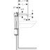 Bild von 116.282.21.1 Geberit Piave washbasin tap, wall-mounted, mains operation, for concealed function box