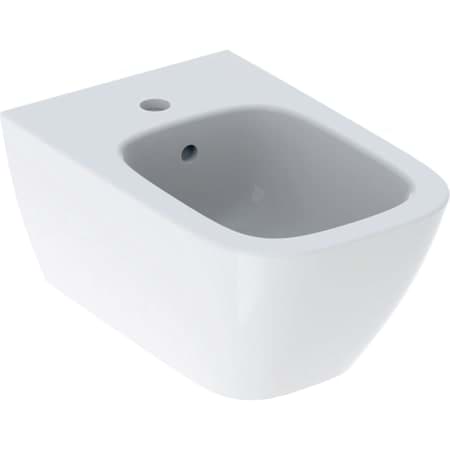 Picture of GEBERIT Smyle Square wall-mounted bidet closed shape #500.209.01.8 - white / KeraTect