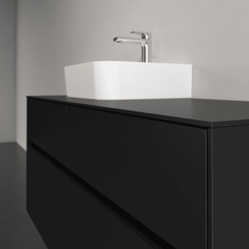 Bild von VILLEROY BOCH Collaro Waschbeckenunterschrank, mit Beleuchtung, 4 Auszüge, 1200 x 548 x 500 mm, Volcano Black / Volcano Black #C098B0VL