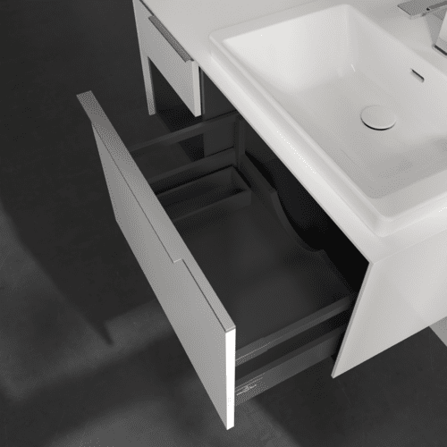 Bild von VILLEROY BOCH Subway 3.0 Waschbeckenunterschrank, 2 Auszüge, 1001 x 423 x 516 mm, Brilliant White / Brilliant White #C57100VE
