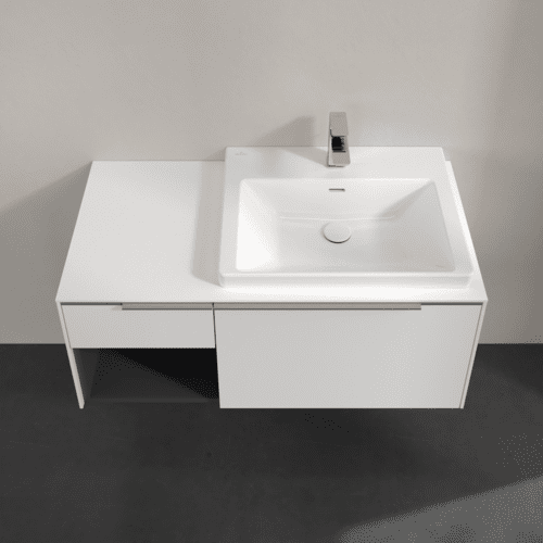Bild von VILLEROY BOCH Subway 3.0 Waschbeckenunterschrank, 2 Auszüge, 1001 x 423 x 516 mm, Brilliant White / Brilliant White #C57100VE