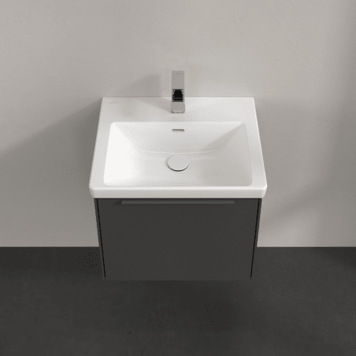 Bild von VILLEROY BOCH Subway 3.0 Waschbeckenunterschrank, mit Beleuchtung, 1 Auszug, 523 x 429 x 448 mm, Graphite #C579L2VR