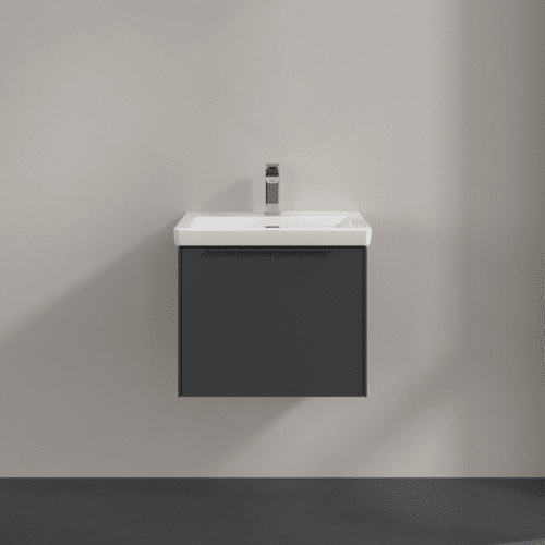 Bild von VILLEROY BOCH Subway 3.0 Waschbeckenunterschrank, mit Beleuchtung, 1 Auszug, 523 x 429 x 448 mm, Graphite #C579L2VR
