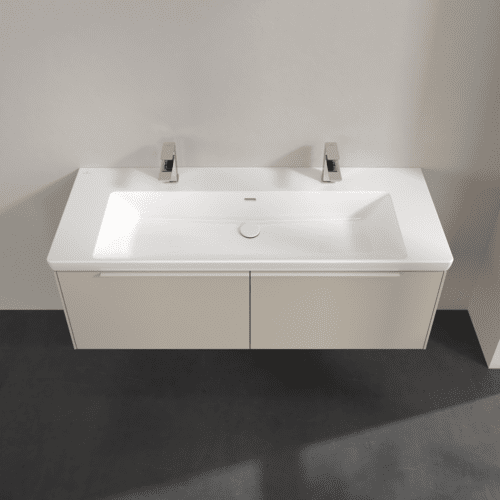 Bild von VILLEROY BOCH Subway 3.0 Waschbeckenunterschrank, 2 Auszüge, 1272 x 429 x 478 mm, Cashmere Grey #C60102VN