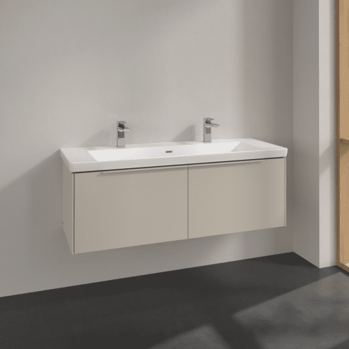 Bild von VILLEROY BOCH Subway 3.0 Waschbeckenunterschrank, 2 Auszüge, 1272 x 429 x 478 mm, Cashmere Grey #C60102VN