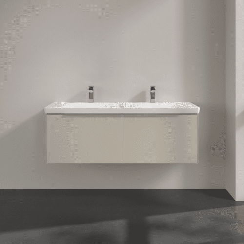 Bild von VILLEROY BOCH Subway 3.0 Waschbeckenunterschrank, 2 Auszüge, 1272 x 429 x 478 mm, Cashmere Grey #C60102VN