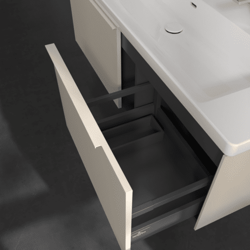 Bild von VILLEROY BOCH Subway 3.0 Waschbeckenunterschrank, 2 Auszüge, 1272 x 429 x 478 mm, Cashmere Grey #C60102VN