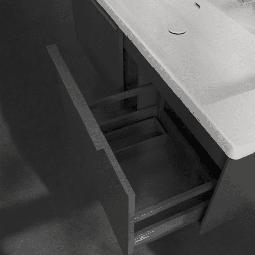 VILLEROY BOCH Subway 3.0 Waschbeckenunterschrank, 2 Auszüge, 1272 x 429 x 478 mm, Graphite #C60102VR, Bild 7