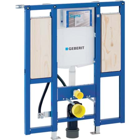 Picture of GEBERIT Duofix element for wall-hung WC, 112 cm, with Sigma concealed cistern 12 cm, barrier-free, for support and grab rails #111.375.00.5