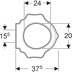 Bild von 573370000 Geberit Bambini WC seat ring for children, with grips, turtle design