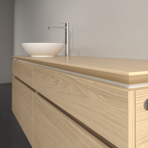 VILLEROY BOCH Legato Waschbeckenunterschrank, mit Beleuchtung, 4 Auszüge, 1600 x 550 x 500 mm, Nordic Oak / Nordic Oak #B596L0VJ, Bild 4