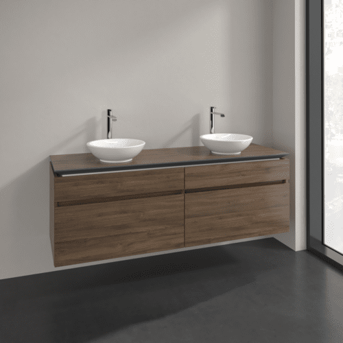 Bild von VILLEROY BOCH Legato Waschbeckenunterschrank, 4 Auszüge, 1600 x 550 x 500 mm, Arizona Oak / Arizona Oak #B60000VH