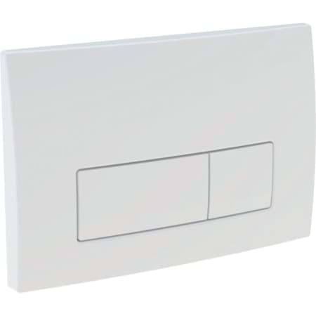 Picture of GEBERIT Delta50 flush plate for dual flush white #115.105.11.5