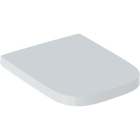 Picture of GEBERIT Renova Plan WC seat angular design, fixing from above #500.691.01.1 - white / glossy