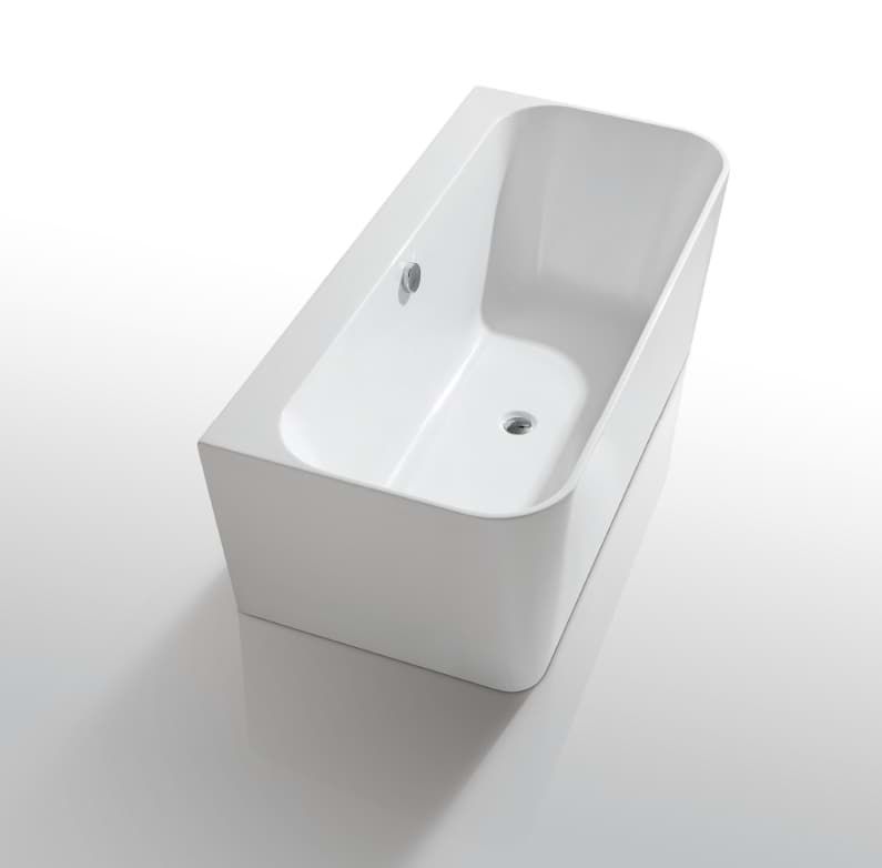 KREINER MAGGIE back-to-wall-bath 1600x800x500/600mm - white resmi