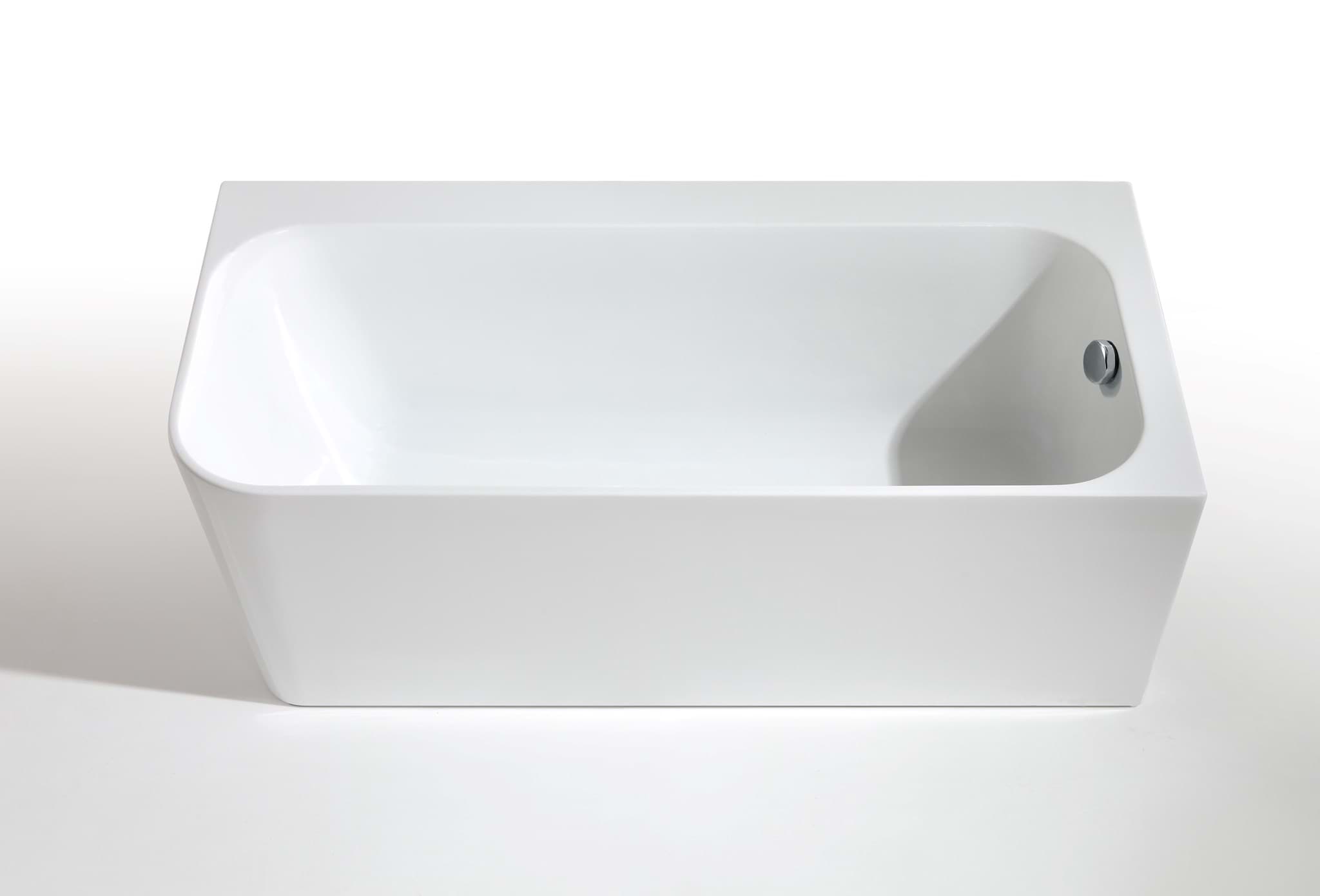 Picture of KREINER MAGGIE R back-to-wall-bath 1600x800x500/600mm - white