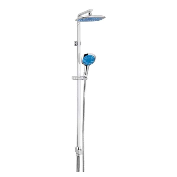KREINER COMFORT sprchový set, chrom, ruční sprcha modrá