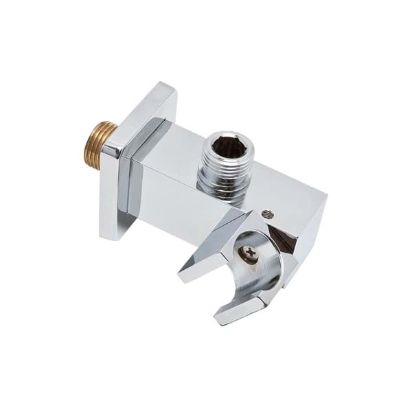 KREINER COMFORT nástěnné připojovací kolínko s držákem 1/2", se zpětným ventilem, chrom