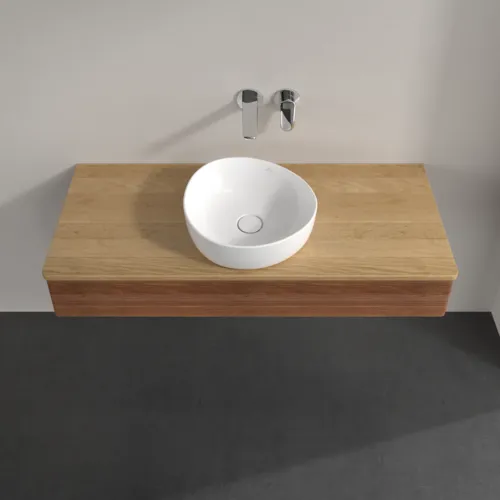 Bild von VILLEROY BOCH Antao Waschbeckenunterschrank, 1 Auszug, 1200 x 190 x 500 mm, Front mit Struktur, Warm Walnut / Honey Oak #K10111HM