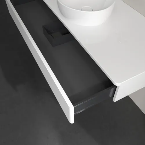 VILLEROY BOCH Antao Waschbeckenunterschrank, 1 Auszug, 1200 x 190 x 500 mm, Front mit Struktur, Glossy White Lacquer / Glossy White Lacquer #K10150GF, Bild 6