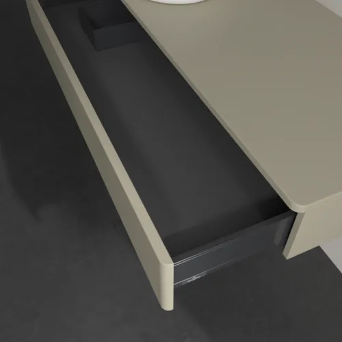 Bild von VILLEROY BOCH Antao Waschbeckenunterschrank, 1 Auszug, 1200 x 190 x 500 mm, Front ohne Struktur, Stone Grey Matt Lacquer / Stone Grey Matt Lacquer #K11010HK